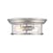 Z-Lite Sonna 2 Light Flush Mount, Brushed Nickel And Clear Seedy 727F13-BN - alternate 6